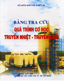 Bảng tra cứu quá trình cơ học truyền nhiệt- truyền khối-Trường ĐH Bách khoa TP. HCM