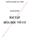Bài tập hóa học vô cơ- PGS. Lê Mậu Quyền