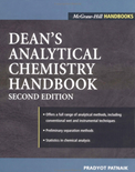Dean’s Analytical Chemistry Handbook (2nd)- Pradyot Patnaik
