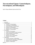 Non-conventional Lignans: Coumarinolignans, Flavonolignans, and Stilbenolignans- Sajeli A Begum