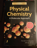 Physical Chemistry: A Molecular Approach- Donald A. McQuarrie