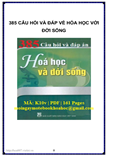 385 câu hỏi và đáp án Hóa học và đời sống- Nguyễn Xuân Trường