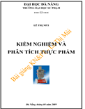 Kiểm Nghiệm Và Phân Tích Thực Phẩm- Lê Thị Mùi
