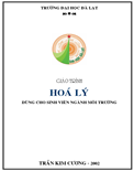 Giáo trình Hóa Lý dùng cho sinh viên ngành môi trường- Trần Kim Cương