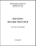 Bài giảng hoá học phân tích- Ngô Thị Chinh