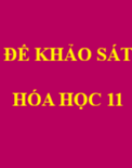80 đề khảo sát HÓA HỌC 11 và đáp án các trường THPT