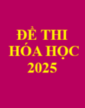 ĐỀ CHÍNH THỨC hóa học Tốt nghiệp THPT 2025