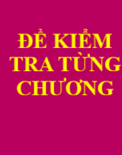 24 đề kiểm tra từng chương HÓA HỌC 12