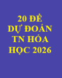 TOP 20 Đề Dự Đoán hóa học thi THPT 2026- Dương Thành Tính