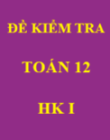Đề kiểm tra chất lượng giữa kỳ 1 năm 2017 – 2018 môn Toán 12 trường Thuận Thành 3 – Bắc Ninh