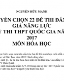 Tuyển chọn 22 đề thi đánh giá năng lực Kỳ thi thpt quốc gia năm 2017 Môn hóa học